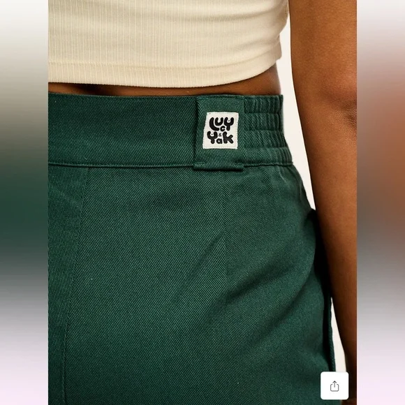 Addison Cotton Jeans in Posy Green - Picture 8 of 8